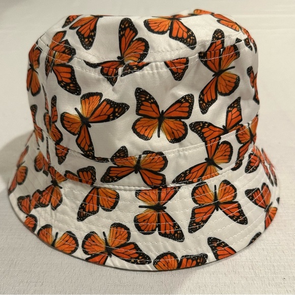 Petals and Peacocks Monarch Butterfly Bucket Hat - OS - Picture 7 of 9
